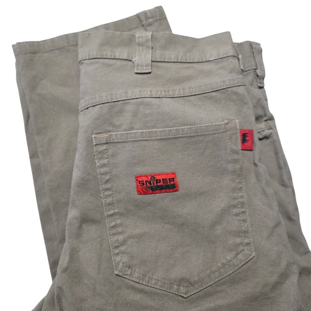 Sniper Africa Khaki Tactical Pants Mens 36 Cotton Outdoor Hunting Field